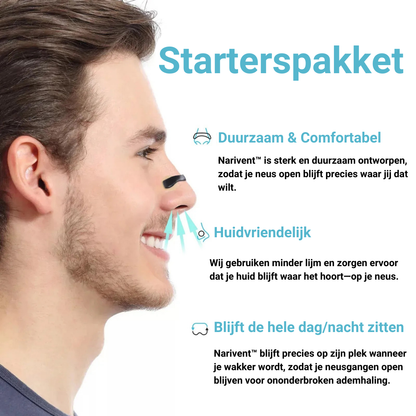 Narivent™ Premier Neusdilator | Vrij Ademen, Rustig Slapen